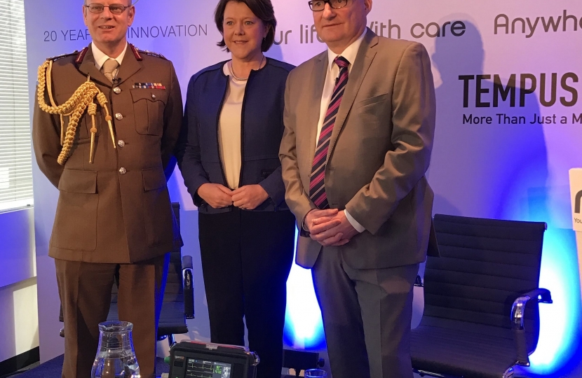 MARIA WITH GENERAL BRICKNELL AND GRAHAM MURPHY