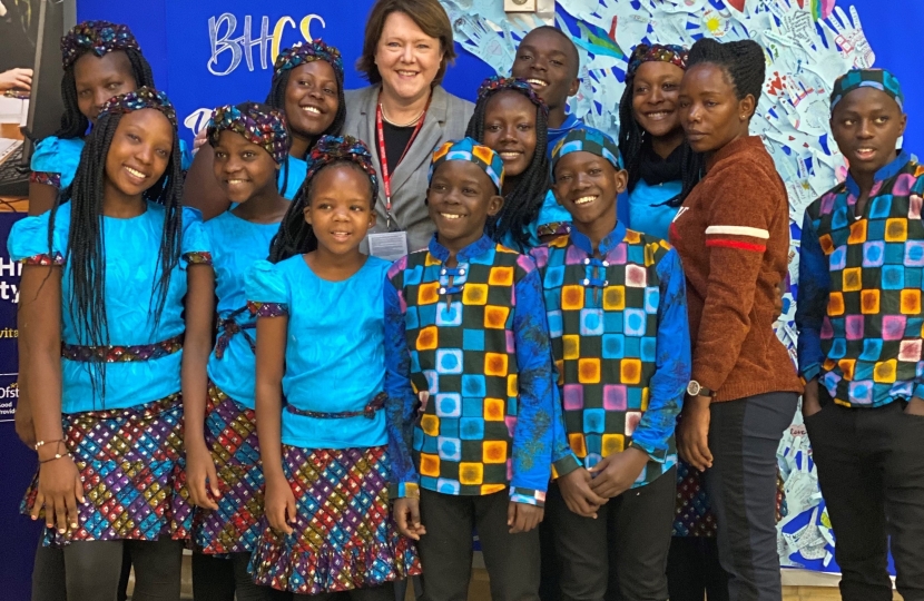 MARIA MILLER MP MEETS WITH UGANDAN VISITORS AT BRIGHTON HILL SCHOOL