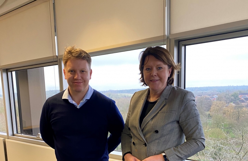 Maria Miller MP Visits ACG Architects For Update On The New Pavilion at Mays Bounty Cricket Ground