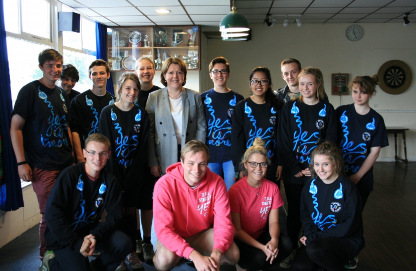 Maria with NCS participants