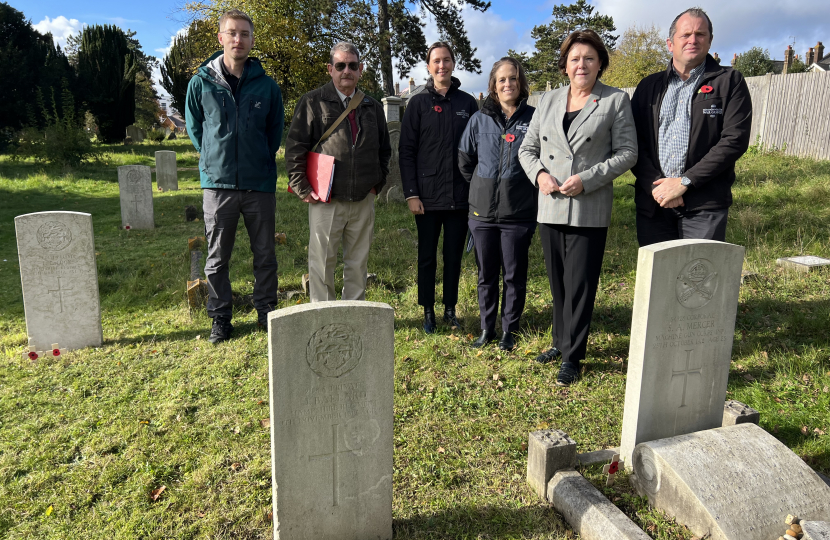 Maria Miller visits local War graves ahead of Remembrance Sunday…