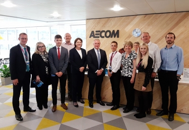 MARAI WITH AECOM CEO AND PERSONNEL