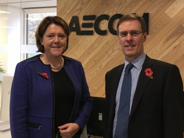MARIA WITH AECOM CEO