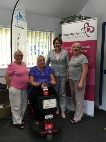 Maria with members of Basingstoke Disability Forum