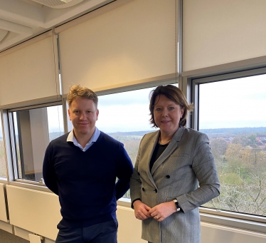 Maria Miller MP Visits ACG Architects For Update On The New Pavilion at Mays Bounty Cricket Ground