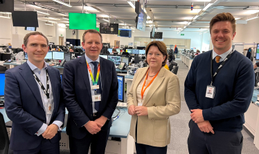 Review work on track safety with local MP Maria Miller    